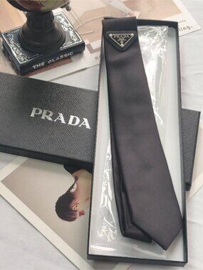 Prada Black Tie Box Included (Unisex)🎁